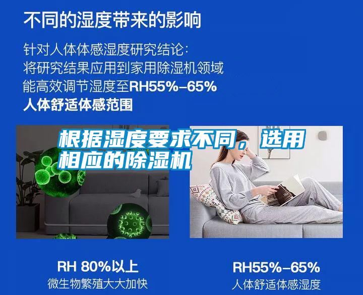 根據(jù)濕度要求不同，選用相應(yīng)的除濕機(jī)