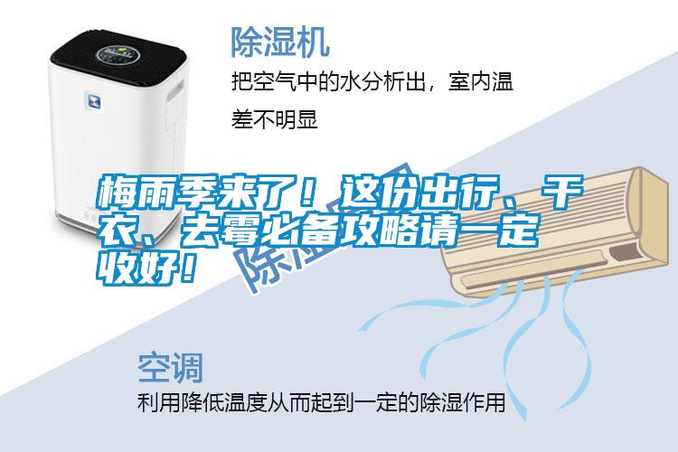 梅雨季來了！這份出行、干衣、去霉必備攻略請一定收好！