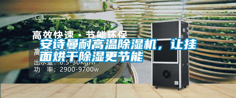 安詩曼耐高溫除濕機，讓掛面烘干除濕更節(jié)能