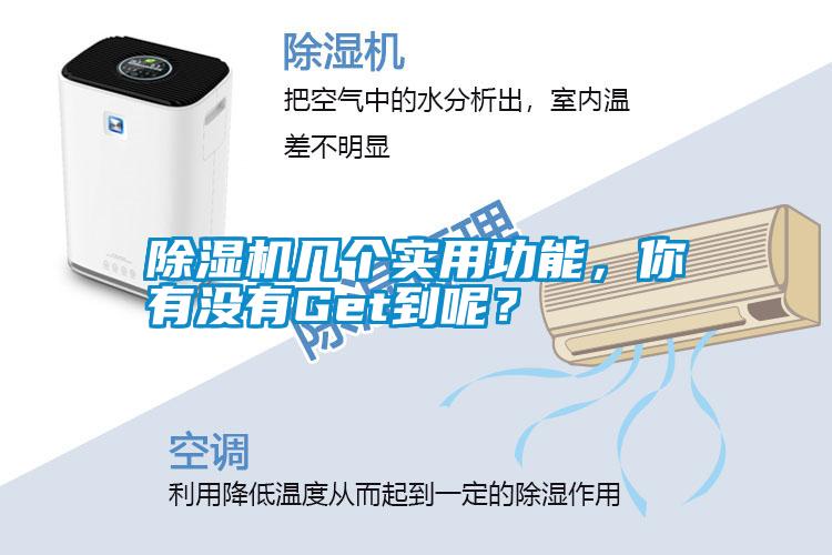 除濕機幾個實用功能，你有沒有Get到呢？