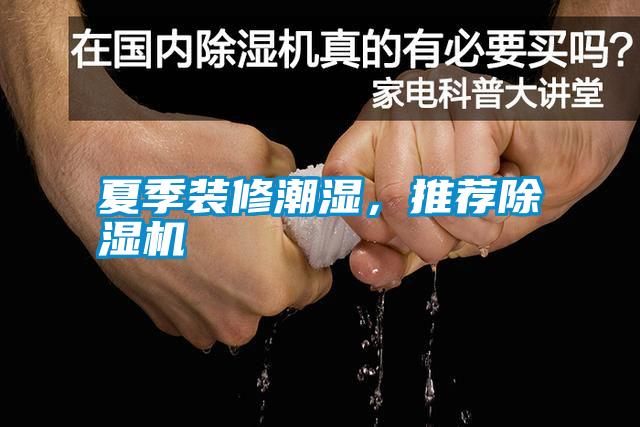夏季裝修潮濕，推薦除濕機