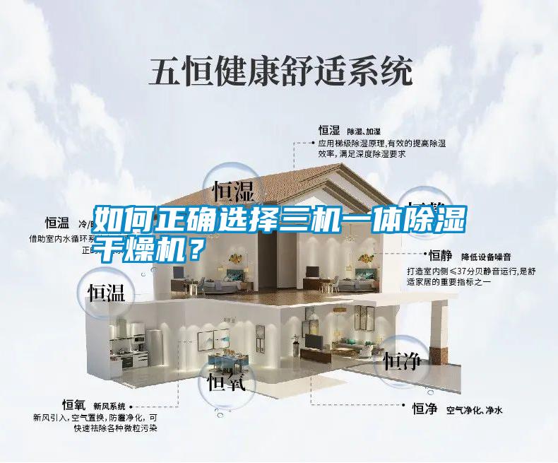 如何正確選擇三機(jī)一體除濕干燥機(jī)？