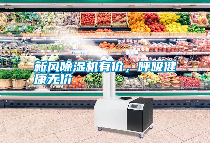 新風除濕機有價，呼吸健康無價