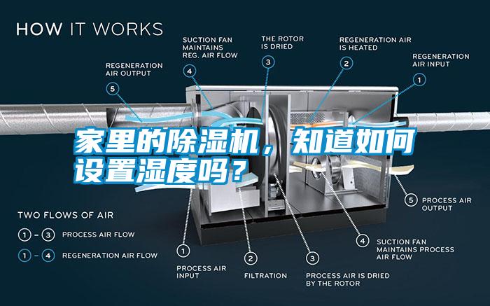 家里的除濕機，知道如何設(shè)置濕度嗎？