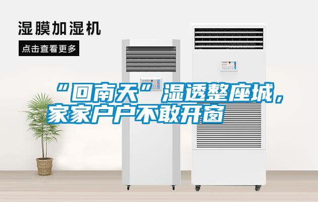 “回南天”濕透整座城，家家戶戶不敢開窗