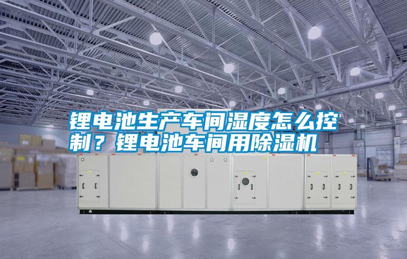 鋰電池生產(chǎn)車間濕度怎么控制？鋰電池車間用除濕機