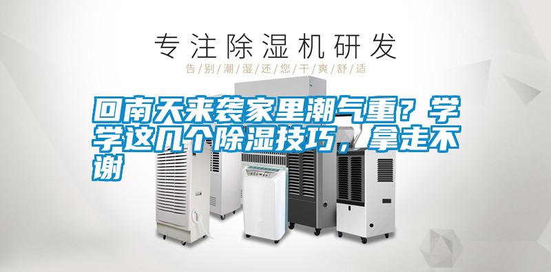 回南天來(lái)襲家里潮氣重？學(xué)學(xué)這幾個(gè)除濕技巧，拿走不謝