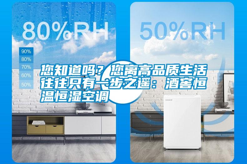 您知道嗎？您離高品質(zhì)生活往往只有一步之遙：酒窖恒溫恒濕空調(diào)