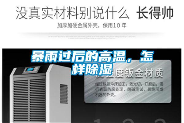 暴雨過后的高溫，怎樣除濕