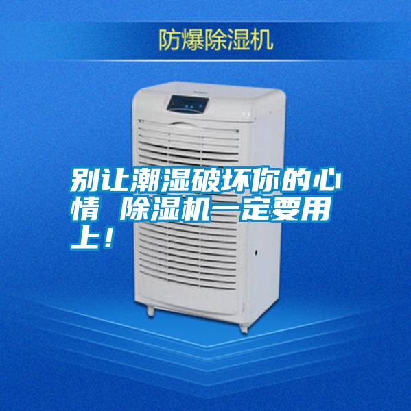 別讓潮濕破壞你的心情 除濕機(jī)一定要用上！