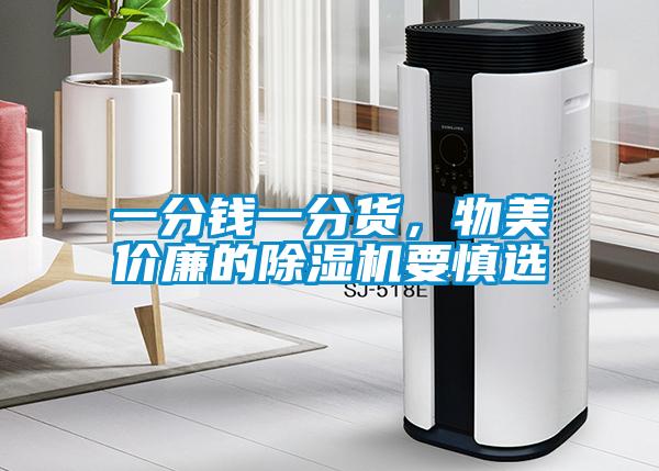 一分錢一分貨，物美價(jià)廉的除濕機(jī)要慎選