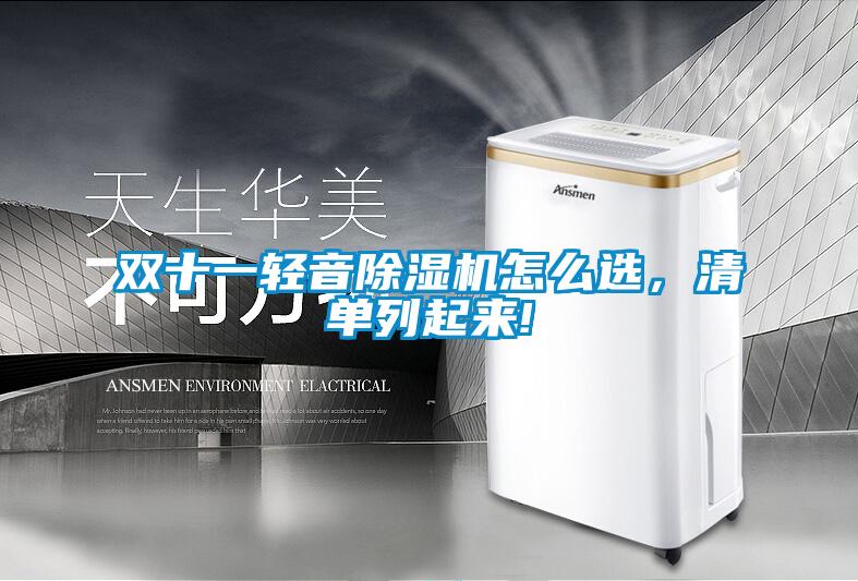 雙十一輕音除濕機怎么選，清單列起來!