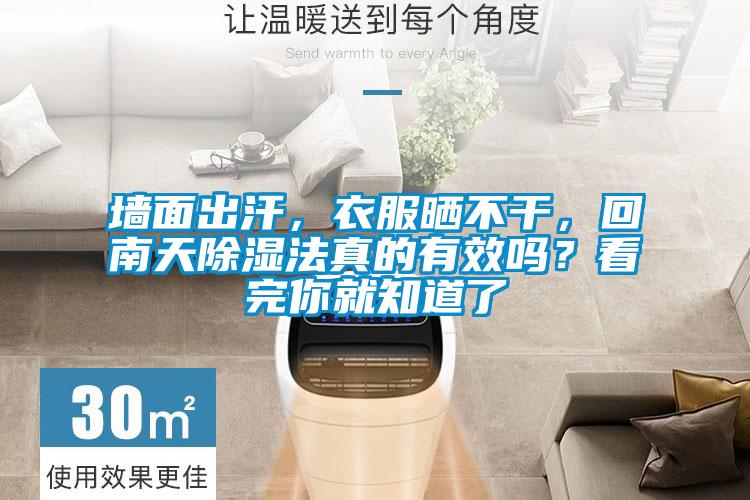 墻面出汗，衣服曬不干，回南天除濕法真的有效嗎？看完你就知道了
