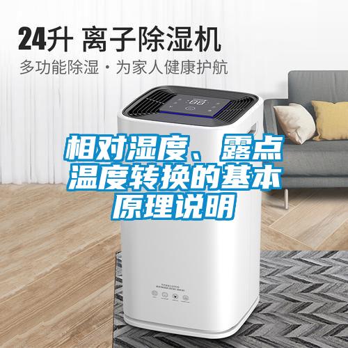 相對濕度、露點(diǎn)溫度轉(zhuǎn)換的基本原理說明