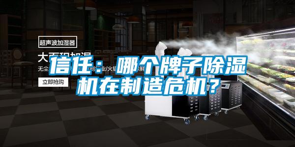 信任：哪個牌子除濕機在制造危機？