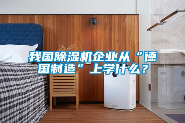 我國除濕機(jī)企業(yè)從“德國制造”上學(xué)什么？