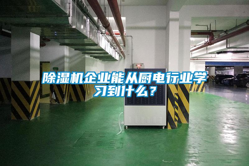 除濕機企業(yè)能從廚電行業(yè)學(xué)習(xí)到什么？