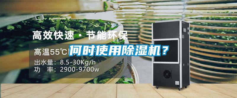 何時使用除濕機？