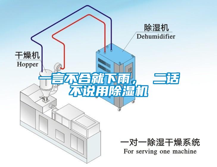 一言不合就下雨， 二話不說用除濕機