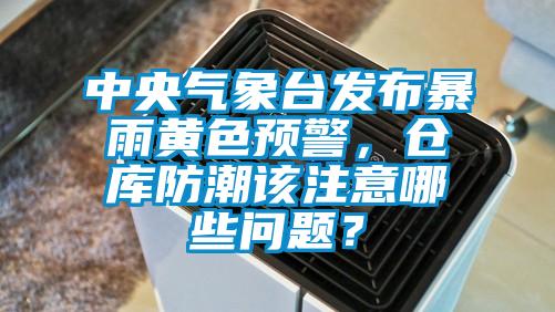 中央氣象臺發(fā)布暴雨黃色預(yù)警，倉庫防潮該注意哪些問題？