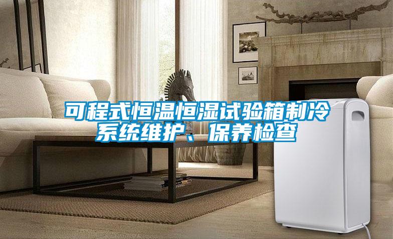 可程式恒溫恒濕試驗箱制冷系統(tǒng)維護(hù)、保養(yǎng)檢查