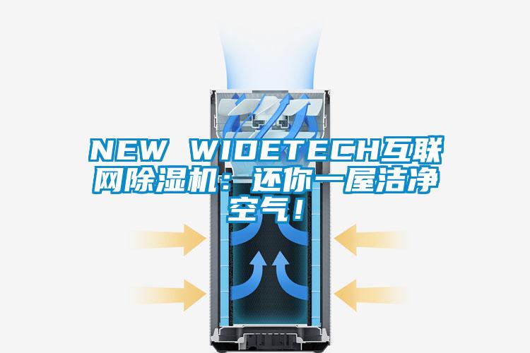 NEW WIDETECH互聯(lián)網(wǎng)除濕機(jī)：還你一屋潔凈空氣！