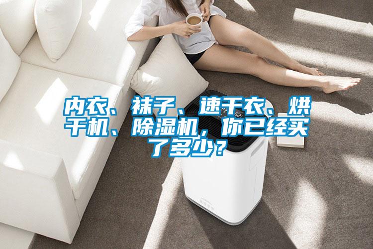 內(nèi)衣、襪子、速干衣、烘干機、除濕機，你已經(jīng)買了多少？