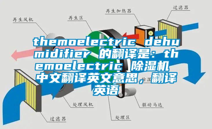 themoelectric dehumidifier 的翻譯是：themoelectric 除濕機(jī) 中文翻譯英文意思，翻譯英語
