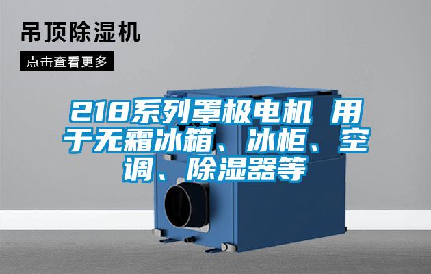 218系列罩極電機(jī) 用于無(wú)霜冰箱、冰柜、空調(diào)、除濕器等