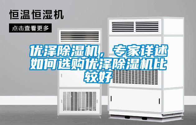優(yōu)澤除濕機，專家詳述如何選購優(yōu)澤除濕機比較好