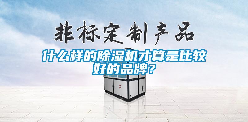 什么樣的除濕機才算是比較好的品牌？