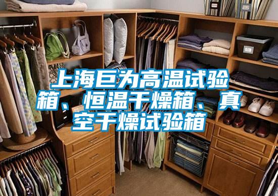 上海巨為高溫試驗箱、恒溫干燥箱、真空干燥試驗箱