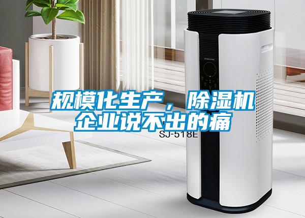 規(guī)?；a(chǎn)，除濕機(jī)企業(yè)說不出的痛