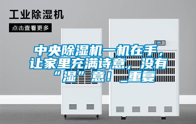 中央除濕機(jī)一機(jī)在手，讓家里充滿詩(shī)意，沒(méi)有“濕”意！_重復(fù)