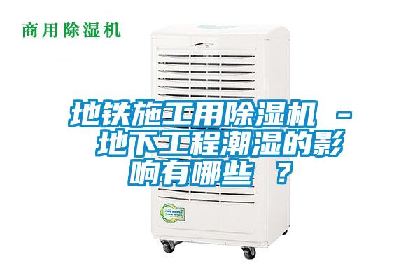 地鐵施工用除濕機 - 地下工程潮濕的影響有哪些 ？