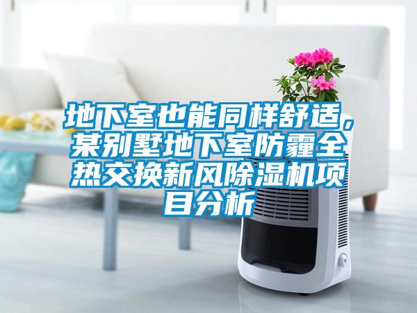 地下室也能同樣舒適，某別墅地下室防霾全熱交換新風(fēng)除濕機(jī)項(xiàng)目分析