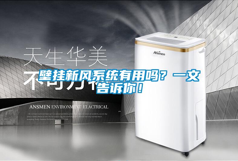 壁掛新風(fēng)系統(tǒng)有用嗎？一文告訴你！