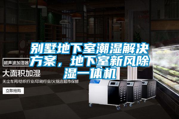 別墅地下室潮濕解決方案，地下室新風除濕一體機