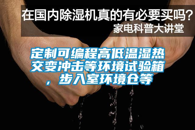 定制可編程高低溫濕熱交變沖擊等環(huán)境試驗(yàn)箱，步入室環(huán)境倉(cāng)等