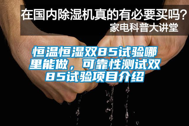 恒溫恒濕雙85試驗哪里能做，可靠性測試雙85試驗項目介紹