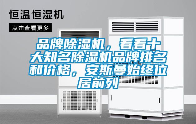 品牌除濕機，看看十大知名除濕機品牌排名和價格，安斯曼始終位居前列