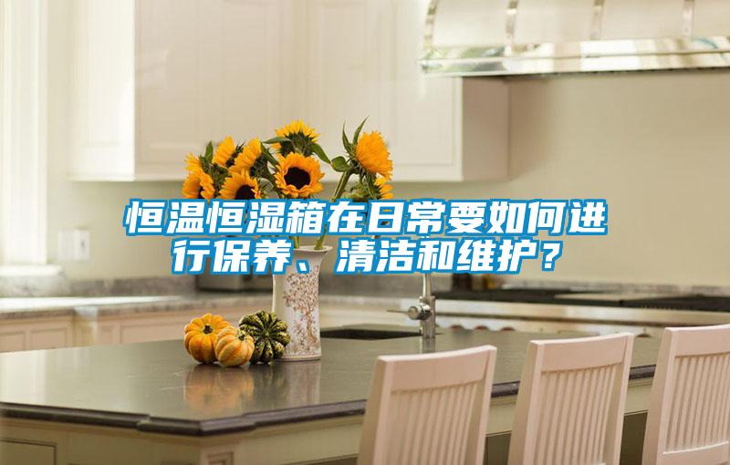 恒溫恒濕箱在日常要如何進(jìn)行保養(yǎng)、清潔和維護(hù)？