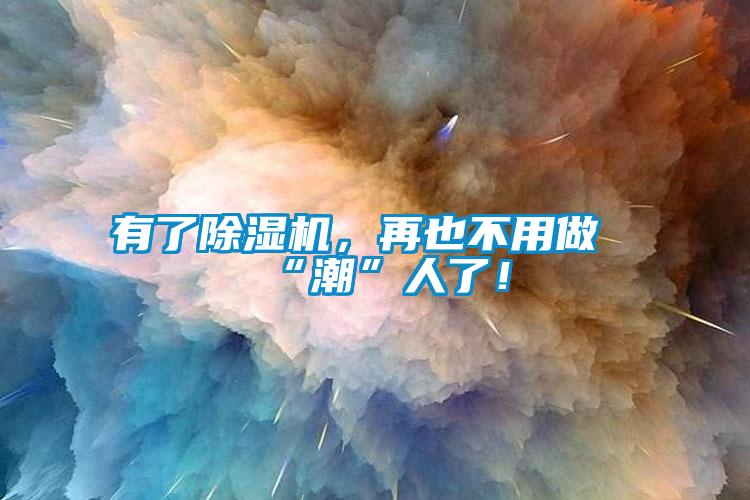 有了除濕機，再也不用做“潮”人了！