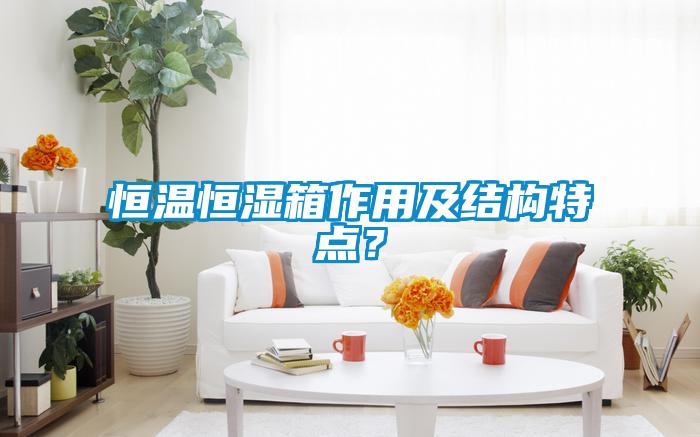 恒溫恒濕箱作用及結(jié)構(gòu)特點(diǎn)？