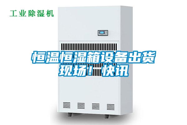 恒溫恒濕箱設(shè)備出貨現(xiàn)場！快訊