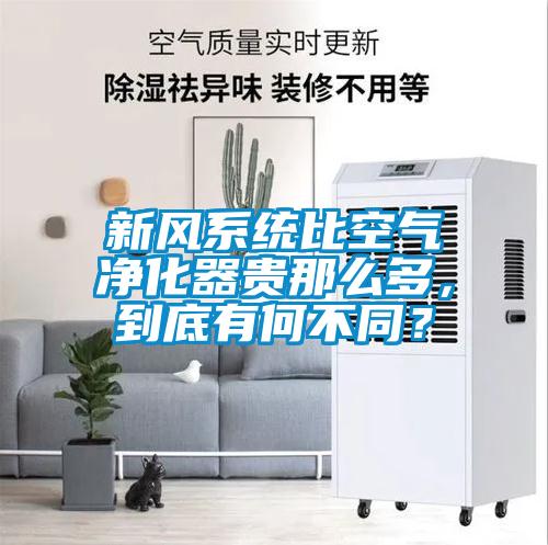 新風(fēng)系統(tǒng)比空氣凈化器貴那么多，到底有何不同？