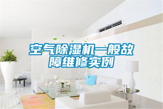 空氣除濕機(jī)一般故障維修實例