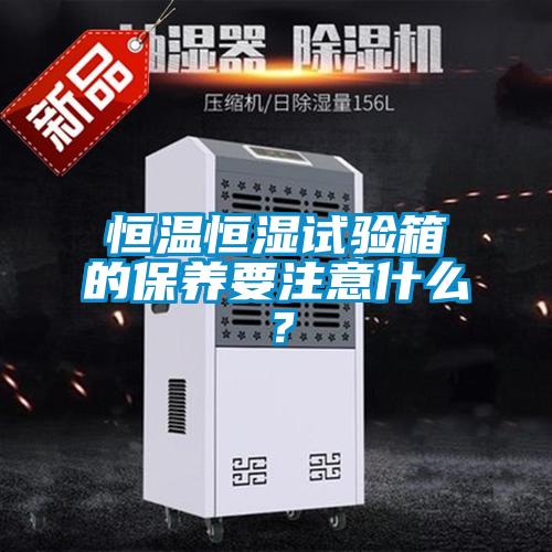 恒溫恒濕試驗箱的保養(yǎng)要注意什么？