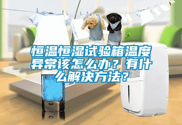 恒溫恒濕試驗箱溫度異常該怎么辦？有什么解決方法？