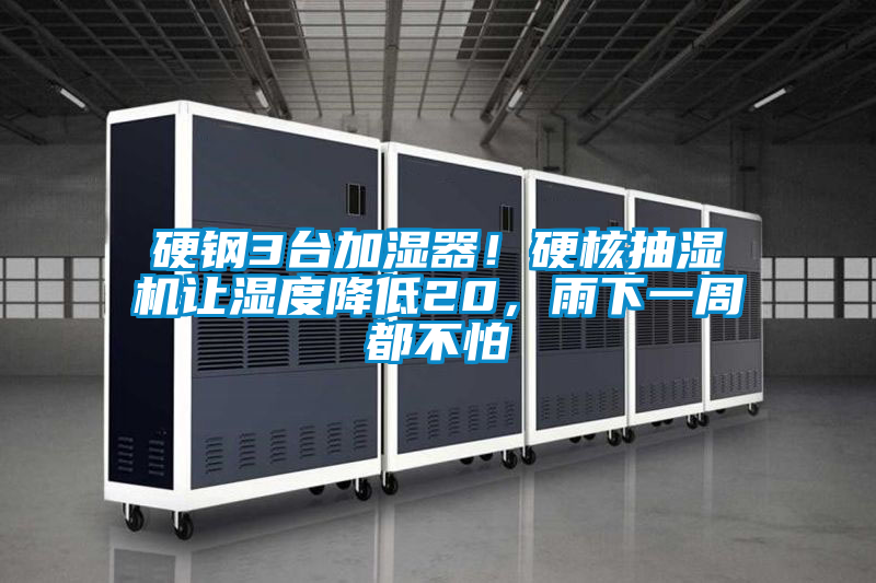 硬鋼3臺加濕器！硬核抽濕機(jī)讓濕度降低20，雨下一周都不怕